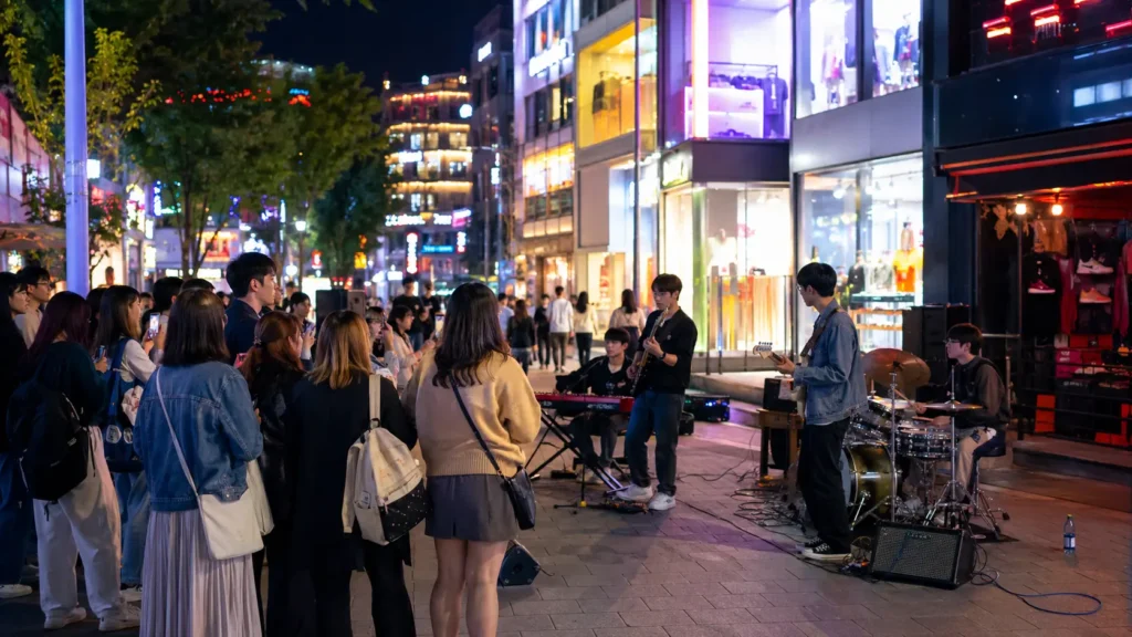 Hongdae in Seou
